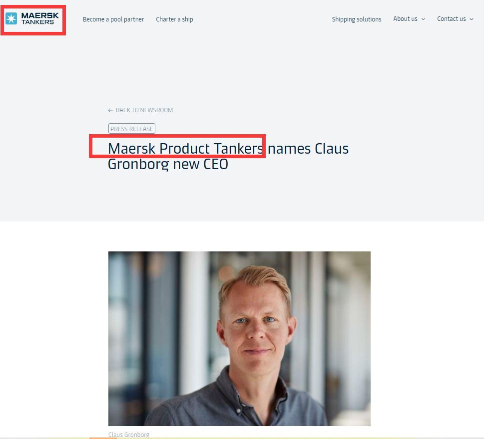更換CEO !Maersk Product Tankers和Maersk Tankers有啥不一樣？