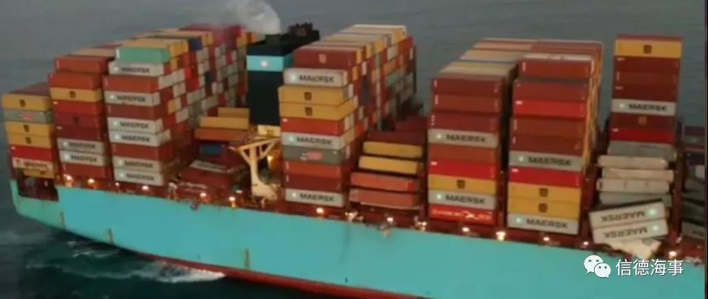 墜箱750個(gè)后，Maersk Essen輪抵達(dá)墨西哥