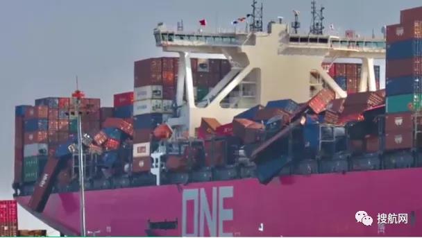 ONE事故后續(xù)丨多達(dá)2250個(gè)集裝箱丟失或損壞，50個(gè)柜已安全卸貨！